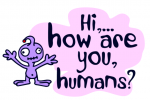Alien Learns to Write Font