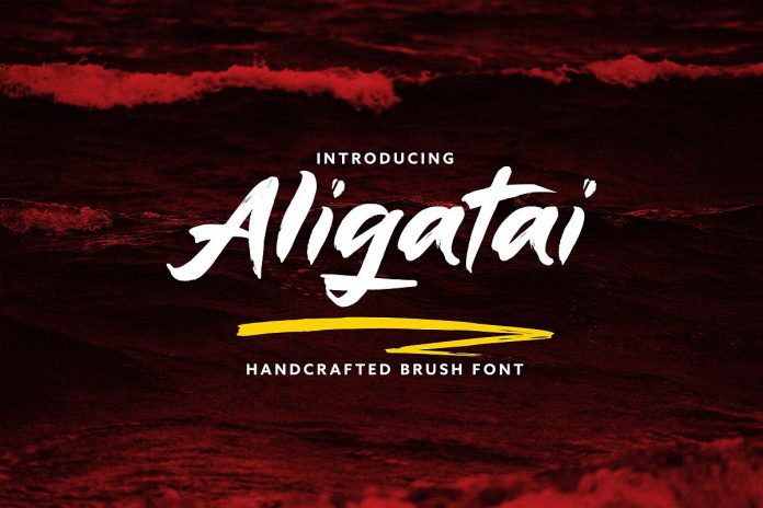Aligatai Brush Font