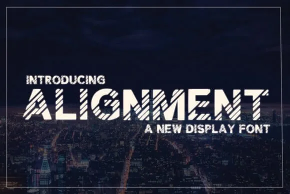 Alignment Font