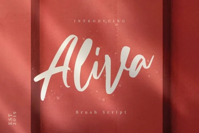 Aliva Brush Script Irrigular Signature Font