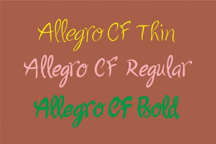 Allegro CF Font