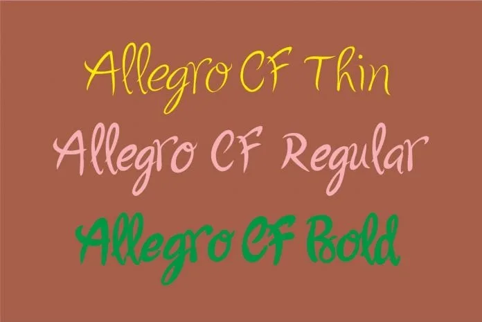 Allegro CF Font