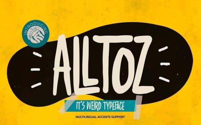 Alltoz - It's Weird Typeface Font