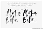 Aloha Babe SVG Font