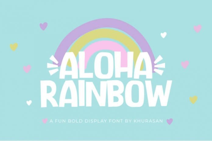 Aloha Rainbow Font