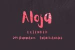 Aloja Extended Brush Font