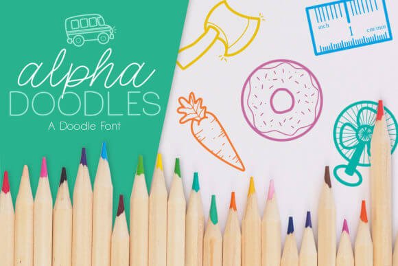Alpha Doodles Font