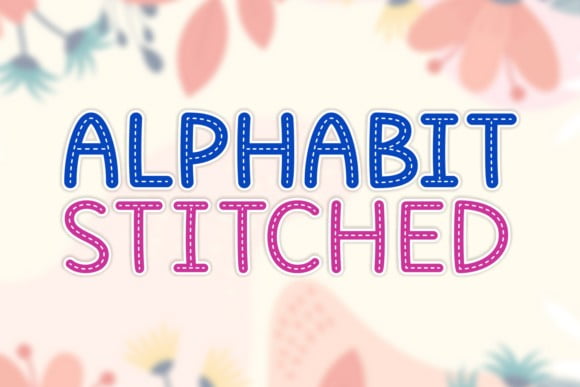 Alphabit Stitched Font