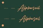 Alphasoil Font