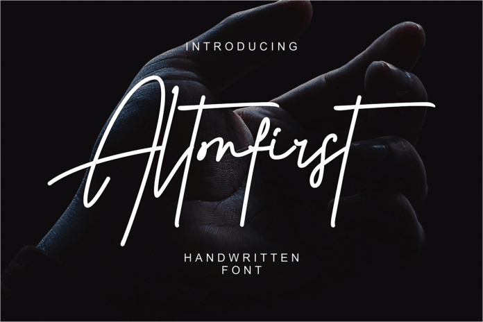 Altonfirst Handwritten Font