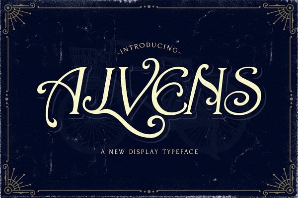 Alvens - Stylish Display Font