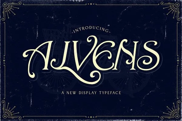 Alvens - Stylish Display Font