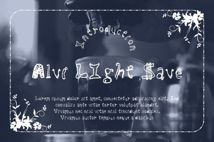 Alvi LIght Save Font