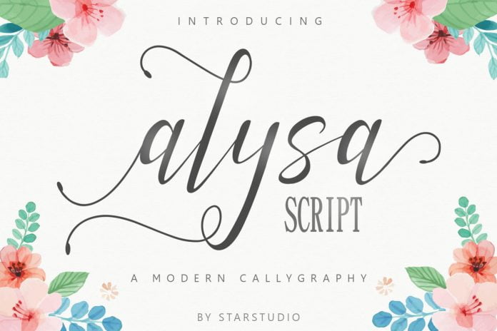 Alysa script Font