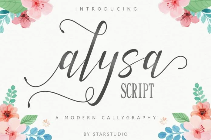 Alysa script Font