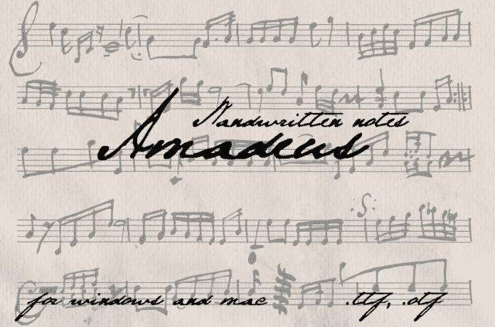 Amadeus - Handwritten notes fon