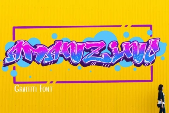 Amanzinc Graffiti Font