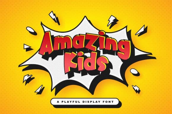 Amazing Kids - Playful Display Font