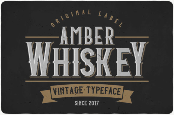 Amber Whiskey Font