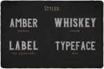 Amber Whiskey Font