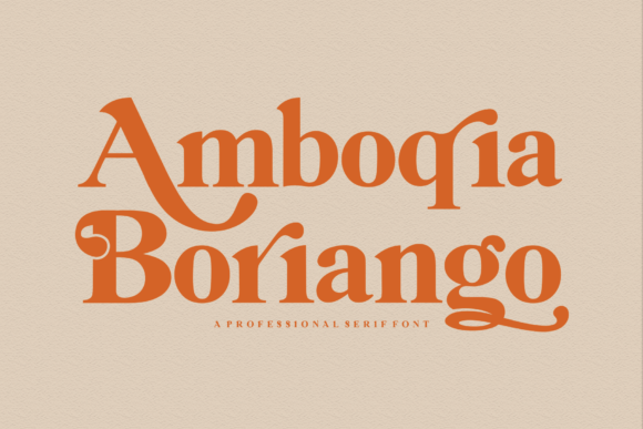 Amboqia Boriango Font