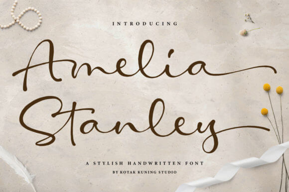 Amelia Stanley Script Font