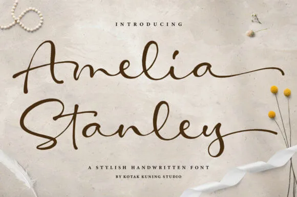 Amelia Stanley Script Font
