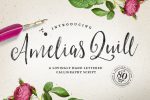 Amelia`s Quill Script