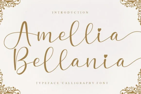 Amellia Bellania Font