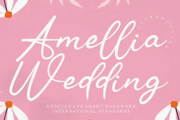 Amellia Wedding Font