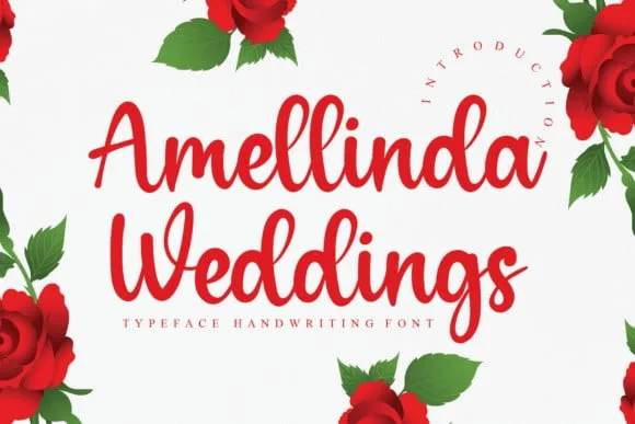 Amellinda Weddings Font