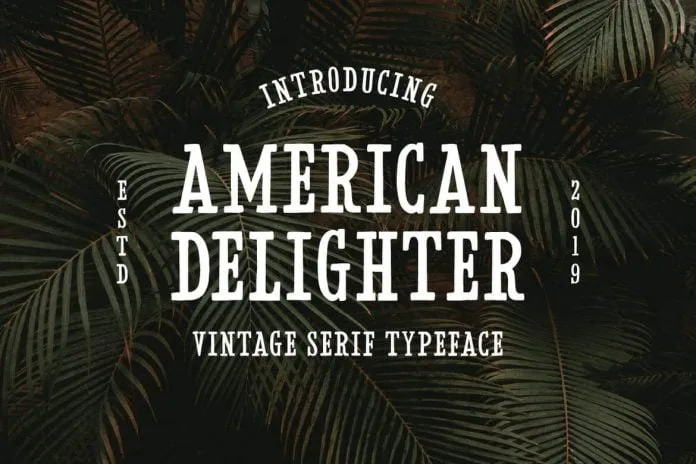 American Delighter Vintage Typeface