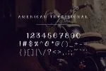 American Traditional Font