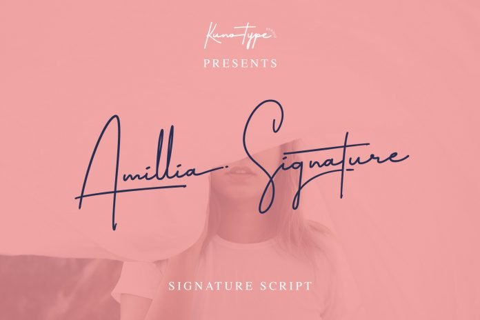 Amillia - Signature Script Font