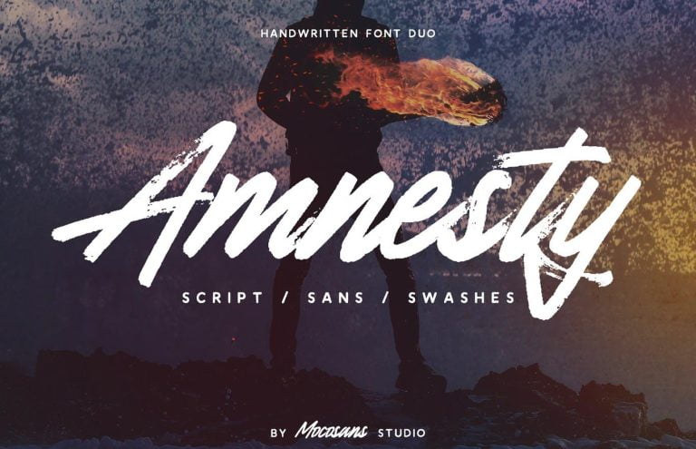 Amnesty – Handwritten Font Duo Free Download