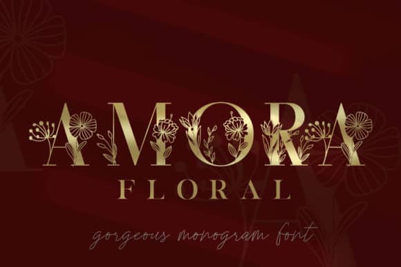 Amora Elegant Monogram Font