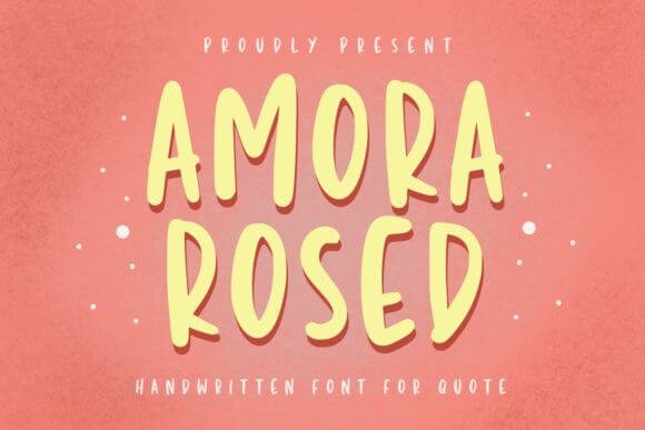 Amora Rosed Font