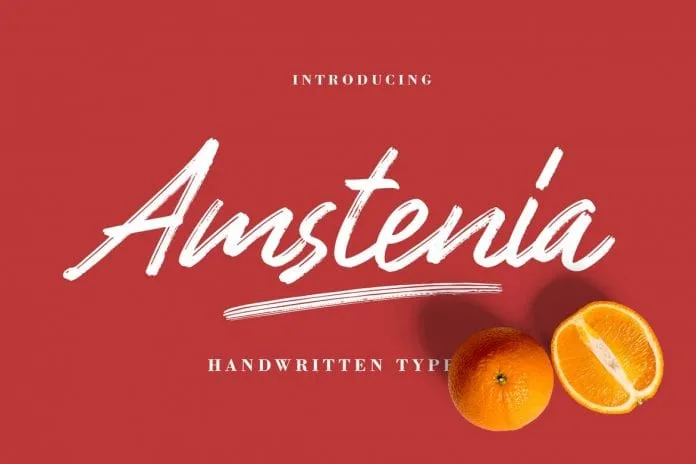 Amstenia Typeface Font