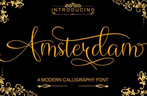 Amsterdam - Modern Calligraphy Font
