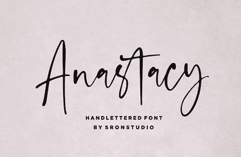 Anastacy - A Handlettered Script Font