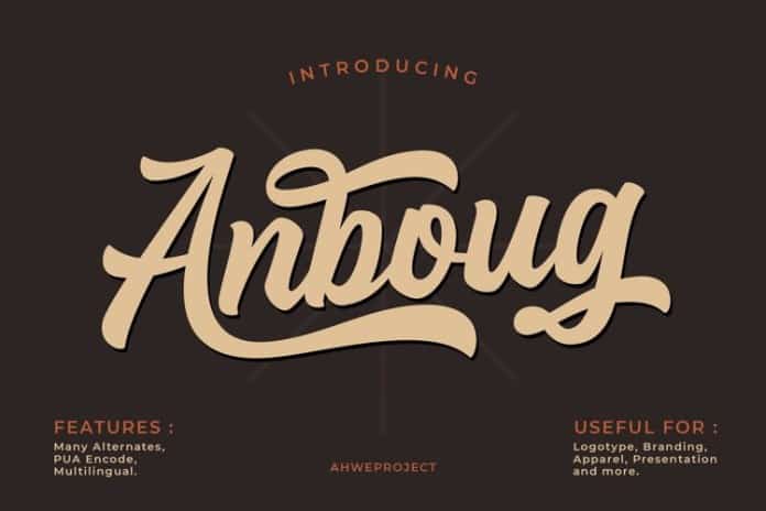 Anboug Font