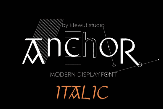 Anchor Italic Font