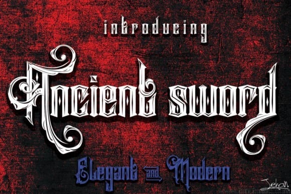 Ancient Sword Font