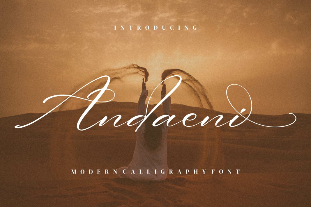 Andaeni Calligraphy Font