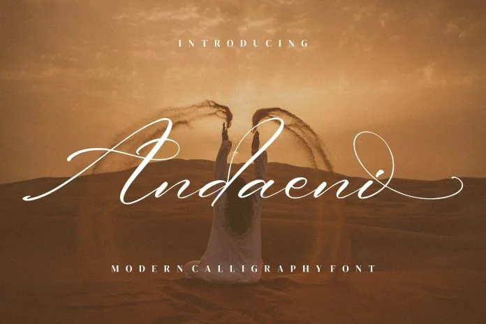 Andaeni Calligraphy Font