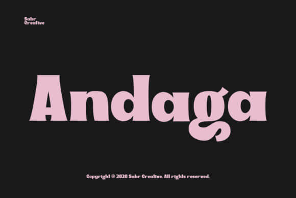 Andaga Font