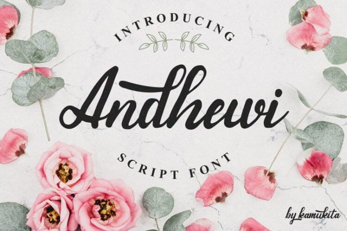 Andhewi Script Font