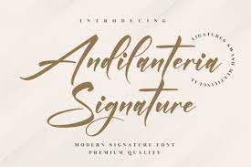 Andilanteria Signature Font