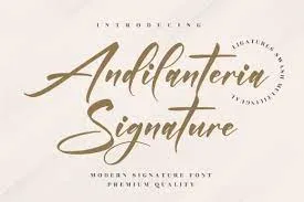 Andilanteria Signature Font