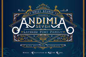 Andimia Layered Fonts